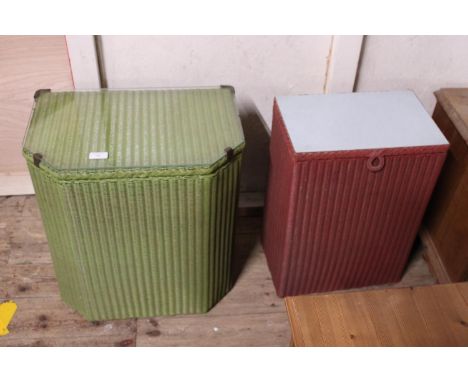 Two vintage laundry baskets. Shipping unavailable. 