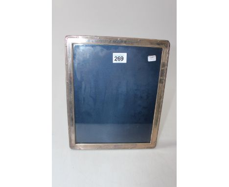 Large silver mounted easel photograph frame, 29cm by 24cm.