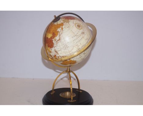 Globe on Stand with Compass - 32cm