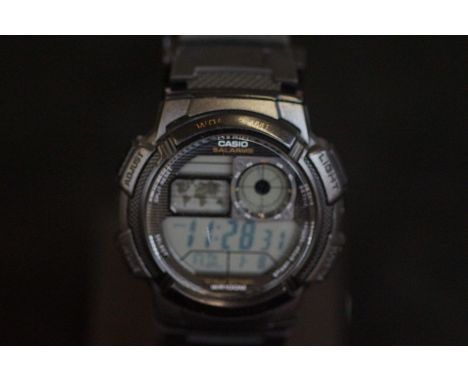 Gents Casio 5 Alarms Chronograph Wristwatch as New
