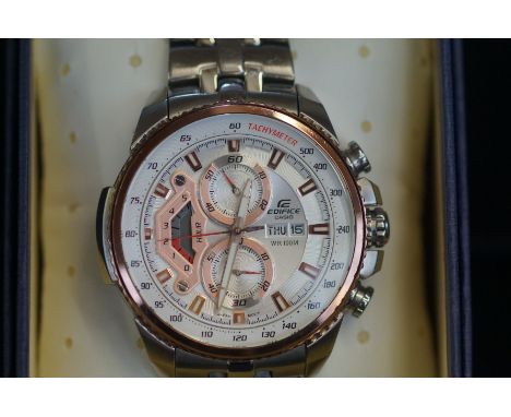 Gents Casio Edifice Chronograph Wristwatch with Box and as New