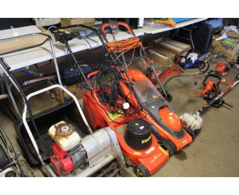 A Wolf Tools Cadet electric garden lawnmower