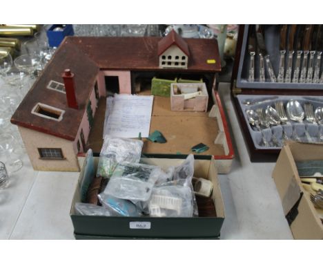 A model farmyard and accessories