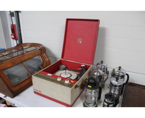 A 'His Masters Voice' record player sold as collectors item