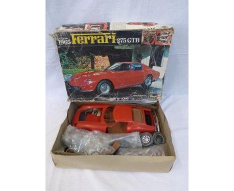 A boxed Revell 1/12th scale 1965 Ferrari 275 GTB unassembled plastic model kit. 