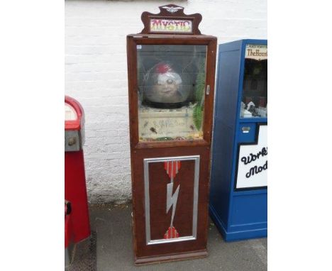 A 'Mystic' talking head model set within a full size cabinet.