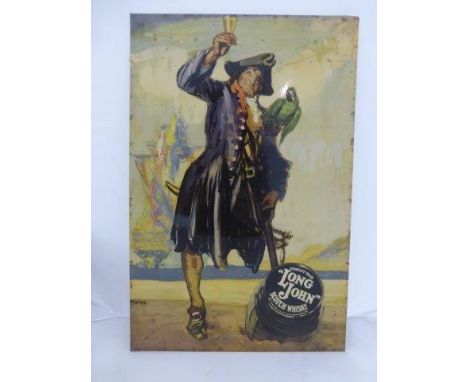 A Long John Scotch Whisky pictorial celluloid showcard. 