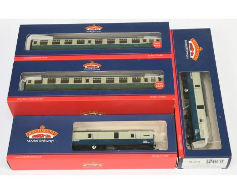 Bachmann Group of 39-001 &amp; 39-274 Intercity Coaches: 2x 39-001 BR MK1 SK (Weathered) Twin Packs, 39-274 BR MK1 General Ut