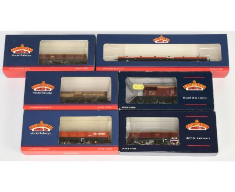 Assortment of Bachmann Wagons EWS &amp; Railfreight: 33-830 Queen Mary Brake Van EWS, 38-057 OCA Dropside Wagon EWS, 38-056A 