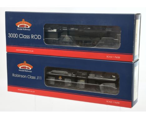 Bachmann pair of Steam Locomotives comprising of 31-128 2-8-0 BR Class 3000 Rod Steam Locomotive No. 3036 (Weathered) and 31-