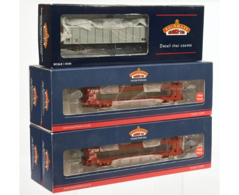 Bachmann Branchline Wagons assortment 33-277 VGA Transrail &amp; 2x 38-250 Twin Pack IPA Twin Double Deck Car Transporter: Co