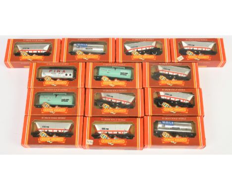 Hornby (GB) group of Tank and Hopper Wagons to include R115 Tank Wagon "Fina", 2x R026 Tank Wagons "Albright &amp; Wilson" an