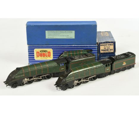 Hornby Dublo 3-rail pair of ELD11/D11 4-6-2 BR A4 Class Steam Locomotives No. 60016 "Silver King" finished in matt and gloss.