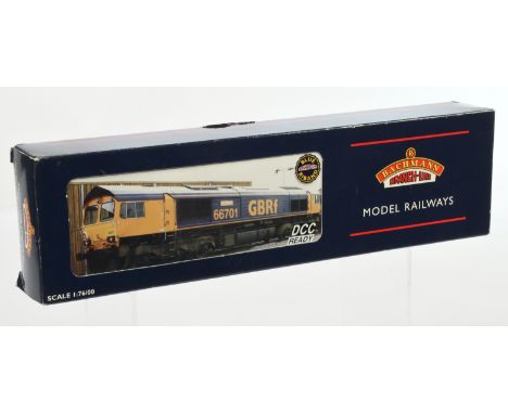 Bachmann OO 32-727Y Class 66 GBRf Diesel Locomotive 66705 "Golden Jubilee", produced exclusively for Kernow MRC. This is numb