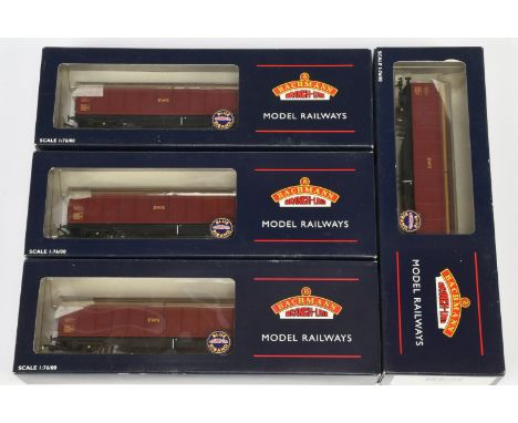 Bachmann group of 37-603 46 Ton VGA Sliding Wall Vans "EWS". Conditions are Near Mint to Mint in Good to Excellent boxes.&nbs