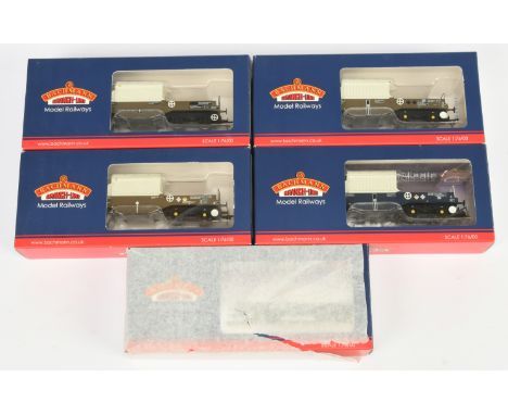 Group of 5 Bachmann Branch-line FNA Nuclear Flask Wagons: 38-345 No.550014, 38-346 No.550023, 38-347 No.550038: Conditions Ne
