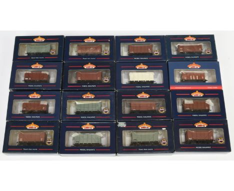Bachmann mixed group of Wagons to include 38-191 10 Ton BR Insulated Van, 37-779 12 Ton BR Mogo Van and others (see photo). C