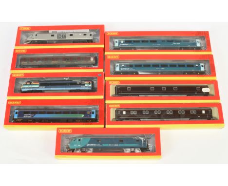 Hornby (China) Passenger Coaches: R4655 DB Schenker MK3 DVT, R4396 One Railways DVT (Coupling hook detached), R4640 Arriva tr
