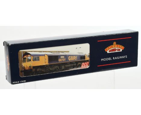 Bachmann OO 32-727DS GBRf blue livery Class 66 No.66702 with Blue Lightning etched nameplates included in box for optional fi