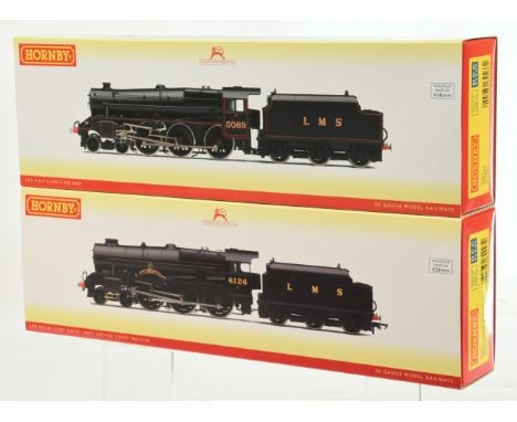 Hornby (China) LMS 4-6-0 Steam Locomotives: R3557 Wartime unlined black rebuilt Royal Scot Class No.6126 "Royal Army Service 