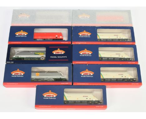 Bachmann OO Group of Wagons: 4x 37-328B JGA TARMAC Hopper Wagons, 2x 37-856 HTA DB SCHENKER Hopper Wagons, 1x 37-855 (EX-EWS)
