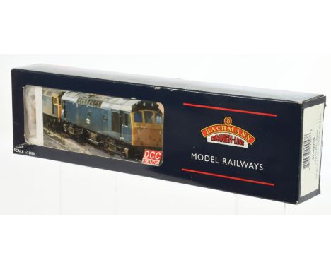 Bachmann 32-400DS Class 25/3 BR Diesel Locomotive No. 25095 with DCC Sound Fitted. Condition is Near Mint in Good to Good Plu