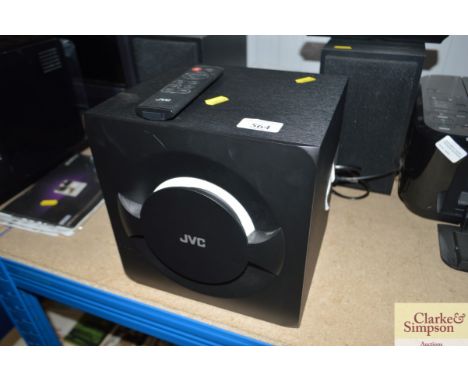 A JVC speaker and remote control