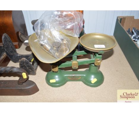 A set of scales and weights