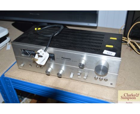 A Panasonic stereo integrated amplifier 