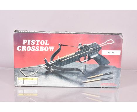 A Pistol Crossbow, unopened in original retailer's box, 18+ to purchase, Proof of Age is needed when purchasing this item, co