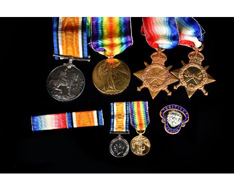 A WWI Army Ordnance Corps trio, awarded to Acting Sergeant Felix B Holmes, comprising Victory, War, 1914-15 Star, plus 1914-1