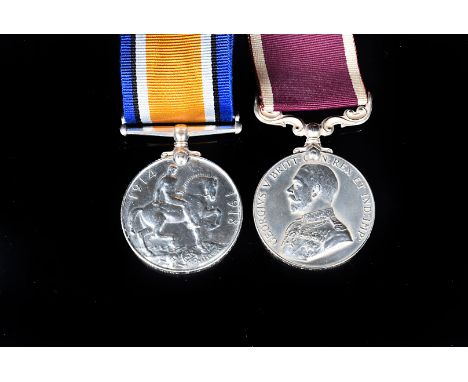 A WWI Royal Engineers Long Service and Good Conduct medal duo, awarded to Sergeant Percival Charles Tonkin (1852640), compris