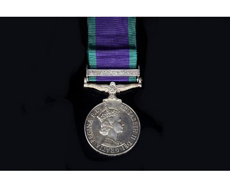 A Royal Air Force General Service Medal 1962-2007, awarded to Corporal Michael Dunning (B 1930470), with Malay Peninsula clas