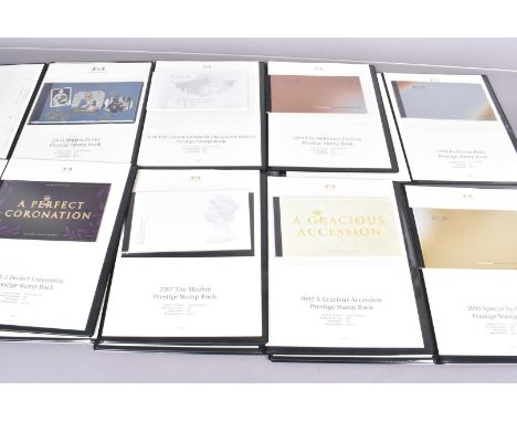 A group of eight Harrington &amp; Byrne Prestige Stamps books, to include 200 Special, 1999 Profile on Print, 2002 A Gracious