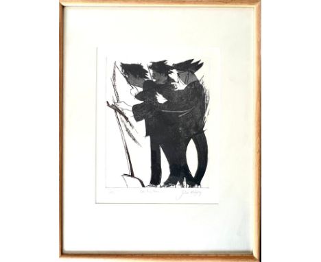 JULIA MIDGLEY, LITHOGRAPH, '1,2,3', MANCHESTER COLLEGE OF MUSIC, 12 OF 20, SIGNED BOTTOM RIGHT, APPROX 40 x 32cm

 
