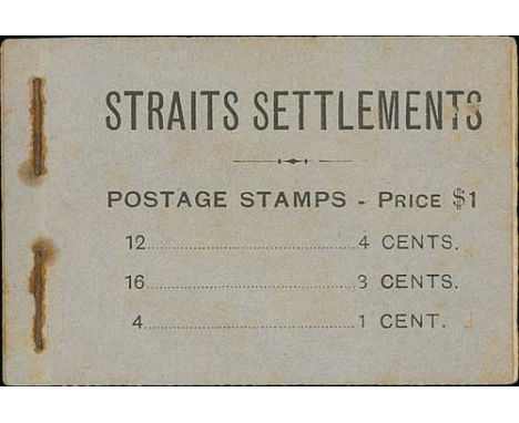 1914-19 $1 Booklets, two with light blue covers for booklets containing 25 4c stamps, no stamps remaining but the remaining s