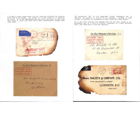 From New Zealand. 1954 (Mar. 10/11) Covers with meter marks (3) all enclosed within O.H.M.S. ambulance envelopes with printed