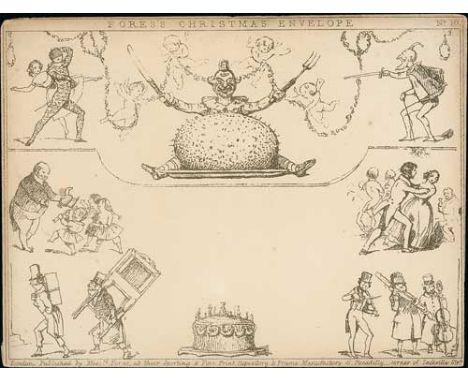 1840 Fores Pictorial Envelopes, the complete set of ten envelopes comprising No. 1 - Courting, No. 2 - Musical, No. 3 - Danci
