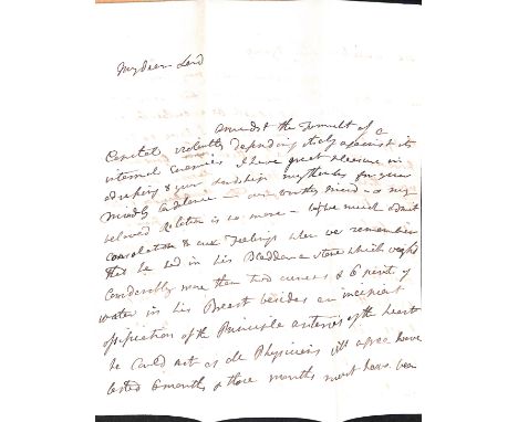 1792 (Dec 3) Entire letter written and signed by Sir Joseph Banks, President of the Royal Society (who accompanied Capt. Cook