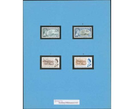 1965 Pictorial definitive issue, unadopted stamp size essays for the unissued 5d value (2) depicting Modern Dairying, and the