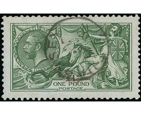 1913-34 Seahorse Issues mint and used, with Waterlow 10/- and £1 used, De La Rue 2/6 and 5/- used, Bradbury Wilkinson 2/6 (th