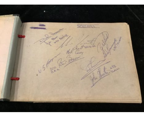 Autographs - Motor Cycle Racing 1960s/70s- an album containing signatures including, "Sidecars" Chris Vincent, Jim Mann, Mick