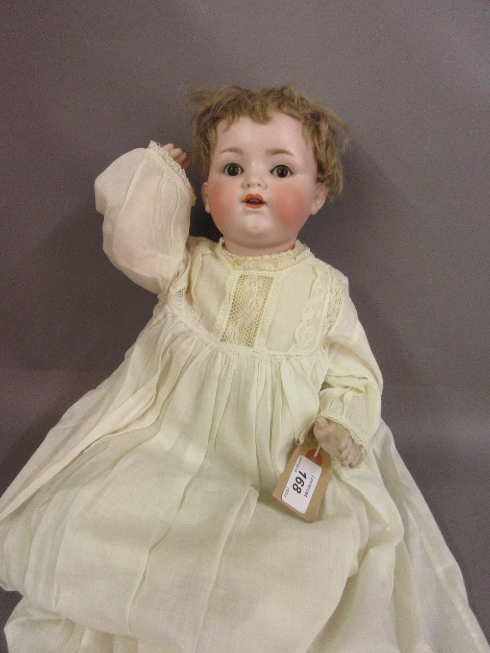 Armand Marseille 990 bisque headed character doll with sleeping eyes ...