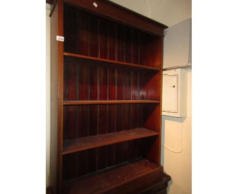 19th Century mahogany four shelf open bookcase