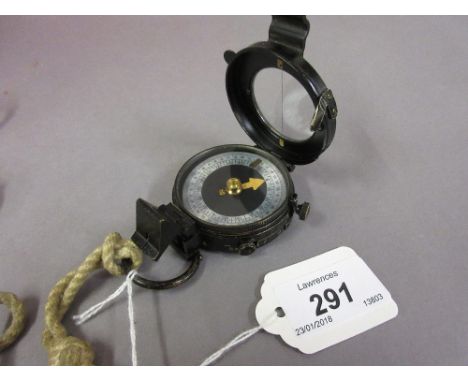 F. Barker & Son, 1937, M.O.D. mark 9 black japanned compass