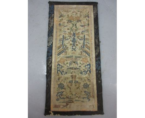 Chinese silk embroidered double sleeve panel (joined)