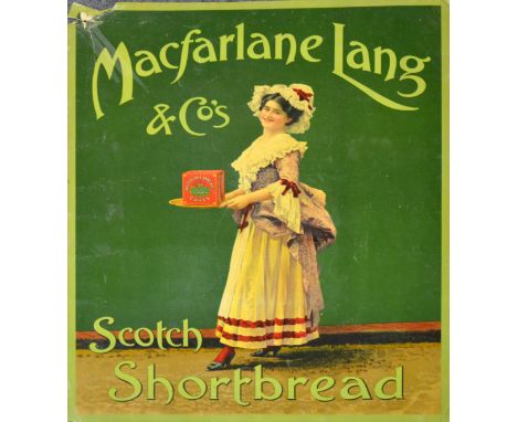 Advertising poster; Macfarlane Lang &amp; Cos Scotch Shortbread, 54cm x 41cm.