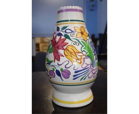 A Poole pottery lamp base