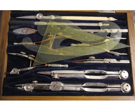 Military compass, chemical weights etc.