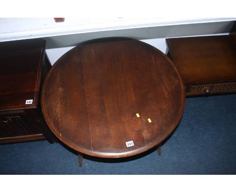 An Ercol circular table